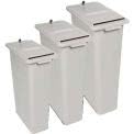 HSM 24" Lockable Shredder Bin, 16-Gallon Capacity, Gray, HSM1070070200, Lot of 1