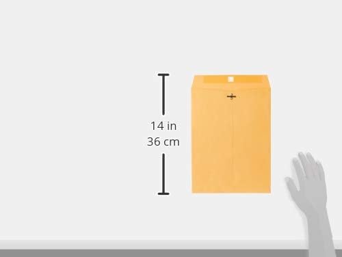 Mead Letter Size Mailing Envelopes, Clasp Closure, All-Purpose 32-lb Paper, 9" X 12", Brown Manila Kraft Envelope, 100 per Pack (CO790)