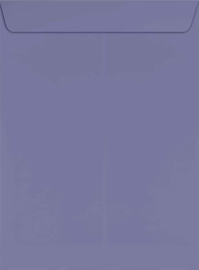 LUXPaper 9 x 12 Open End Envelopes | Peel & Press | Wisteria Purple | 80lb. Text | 500 Qty