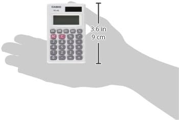 Casio HS-4G Standard Function Calculator | Basic calculator built for elementary and secondary school math coursework