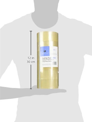 Sparco Sealing Tape Transparent Heavy Duty, 48mm x 50m, 6 Rolls (60041)