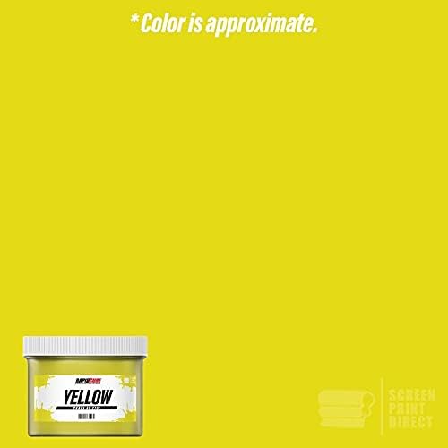 Rapid Cure® Screen Printing Ink Yellow (Pint - 16oz.) - Plastisol Ink for Screen Printing, Fast Curing Fabric Paint - Screen Print Direct®, USA Made