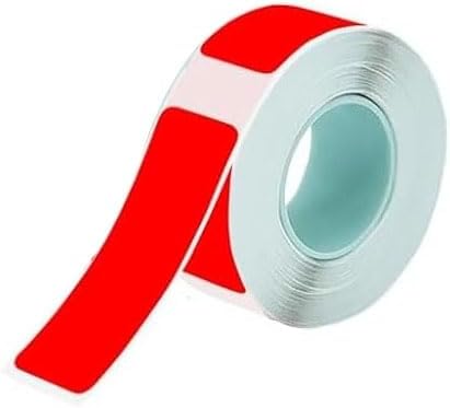 1Rolls Red Label Tape 12mmx40mm Compatible with Phomemo D30 D35 Label Maker Waterproof Laminated Custom Stickers Office Labels Replacement (Red)