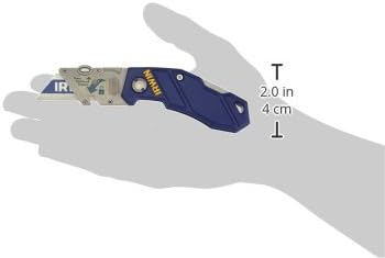 IRWIN Utility Knife, Folding (2089100) , Blue (Pack of 2)
