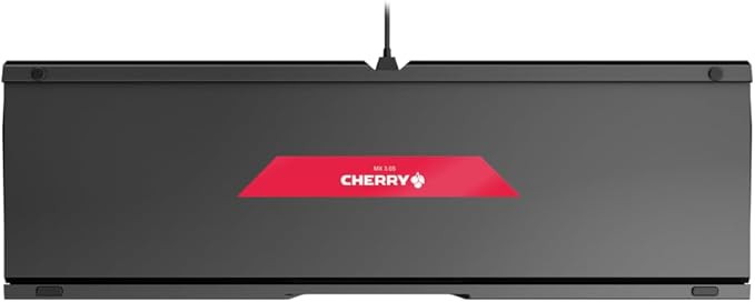 Cherry MX 3.0S, Wired Mechanical Gaming Keyboard, Front Lettering Keycaps, Robust Aluminum Housing, RGB-Lighting, Full Key Rollover, MX Silent RED Switches, Black