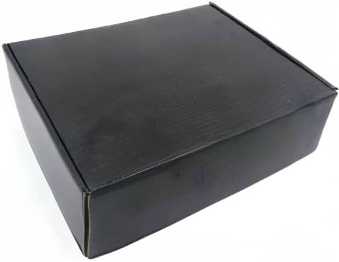 Black Cardboard Shipping Box 10 x 8 x 2.7 Inch Corrugated Packaging Storage Boxes 10 Pack (Inside Size: 9.35 x 7.8 x 2.6)