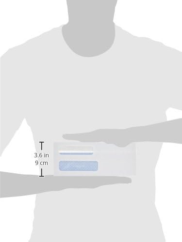 Quality Park #8 5/8 Security Envelopes,Double Window,Self Seal Envelopes for Invoices/Statements,3-5/8" x 8-5/8",24 lb White,500/Box (QUA24539),(Pack of 5)