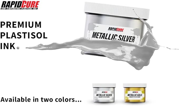 Rapid Cure® Screen Printing Ink Gold (5 Gallon - 640oz.) - Plastisol Ink for Screen Printing, Fast Curing Fabric Paint - Screen Print Direct®, USA Made