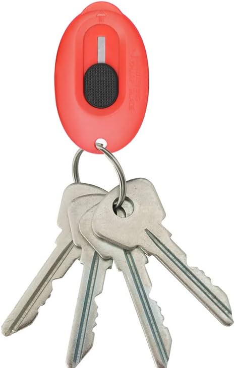 4 PCS Mini Box Cutter Small Safety Retractable Utility Knife Blade Right Or Left Handed Finger Friendly Package Box Opener with Keychain Hole