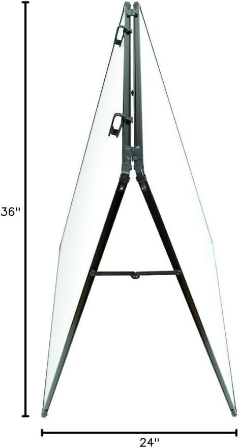 Dry Erase Board, Magnetic White Board 36 X 24 Inch, Double Sided Whiteboard Easel, Black Aluminum Frame with Two Flipchart Hooks for Office Home and School