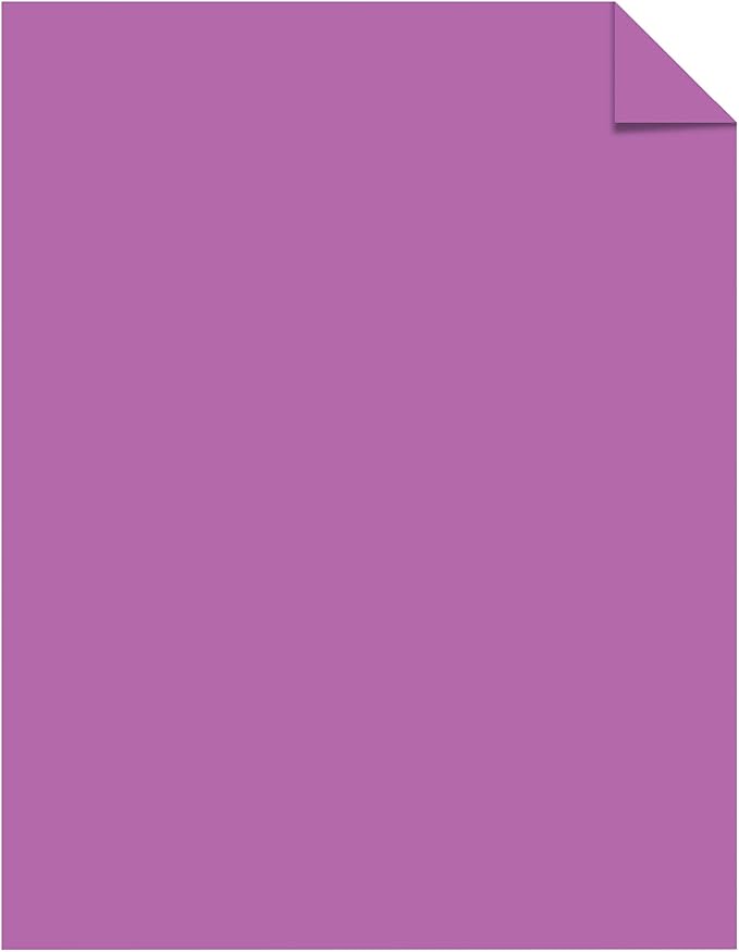 Wausau Astrobrights 24# Writing Paper, 500 count, Planetary Purple, 8.5 x 11 Inch (21678 )