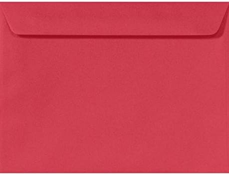 LUXPaper 6 x 9 Booklet Envelopes | Holiday Red | 60lb. Text | 500 Qty