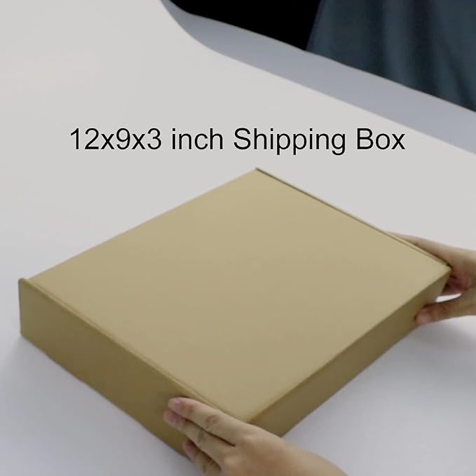 PHAREGE 20 Pack 12x9x3 inch Cardboard Shipping Boxes, Brown Mailing Box | Tuck Top, Quick Fold, Easy Assemble, Shape Well, Single Corrugated, DIY Cardboard, Shirt, Scarf, Book, Business Packaging