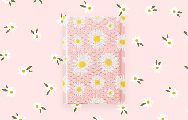 Metronic Bubble Mailers 6x10 Inch 100 Pack Pink Bubble Mailer Fancy Daisy | Usable Size 6x9 Self-Seal Strong Adhesion Padded Envelopes Pretty Padded Mailers for Jewelry, Makeup, Cards, Cute Desin