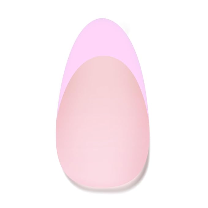 Beetles Purple French Tips Press On Nails, 160 Pcs Pastel Spring Press On Nails Short Almond, Spring Fake Nail Tips Soft Nail Gel False Nails Art DIY For Women