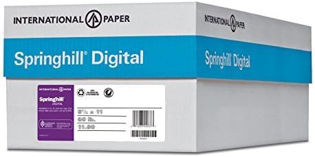 Springhill 11” x 17” Gray Colored Cardstock Paper, 67lb Vellum Bristol, 147gsm, 1000 Sheets (4 Reams) – Premium Lightweight Cardstock, Vellum Printer Paper with Textured Finish – 066004C
