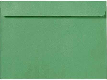 LUXPaper 6 x 9 Booklet Envelopes | Holiday Green | 80lb. Text | 500 Qty