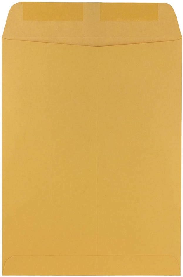 JAM PAPER 9 x 12 Open End Catalog Premium Envelopes - Brown Kraft Manila - 25/Pack