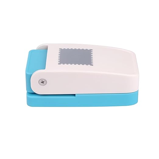 Square Stamp Punch, 1 Inch Square Stamp Puncher Postage Stamps Punches for Paper Crafts, StampShaped Paper Punches, Scrap a Day Punch,StampCutter Hole Puncher for DIY Scrapbooking Crafting Card Making