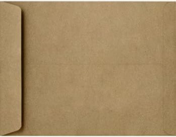 LUXPaper 9 x 12 Open End Envelopes | Peel & Press | Grocery Bag Brown | 70lb. Text | 500 Qty