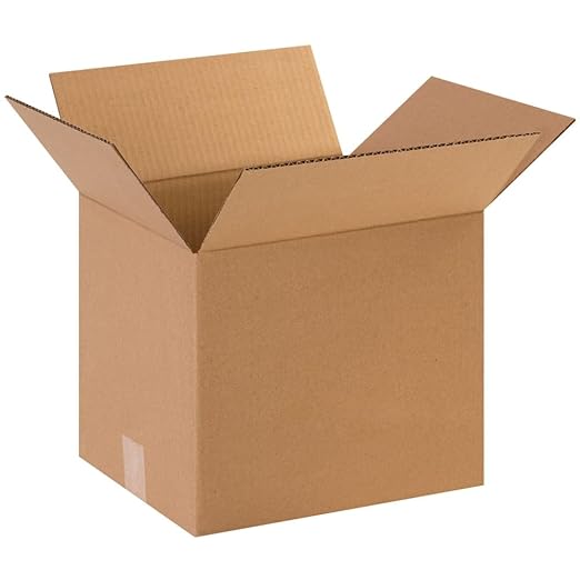 BOX USA Shipping Boxes Small 12"L x 10"W x 10"H 25-Pack - Corrugated Cardboard Box for Moving, Mailing, Packing, Packaging and Storage