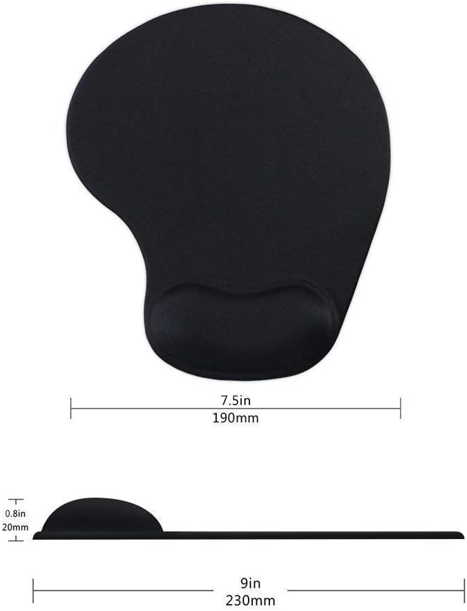 Office Mousepad with Gel Wrist Support - Ergonomic Gaming Desktop Mouse Pad Wrist Rest - Design Gamepad Mat Rubber Base for Laptop Computer -Silicone Non-Slip Special-Textured Surface (07Purple)