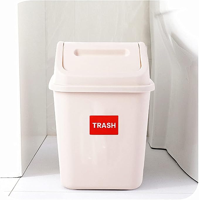 Hybsk 300pcs Trash Stickers 3x2 inch Clean Sign Disposal Reminder Labels for Garbage Homes, Offices, Warehouses (Pack of 5)