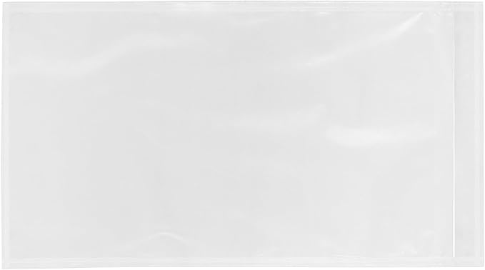 1000 Count 5.5" x 10" Shipping Label Envelopes, Clear Packing List Pouches with Self-Adhesive Back, Top Loading for Shipping Labels Sleeves, for Packing Slips, Labels Invoices & Paperwork. GPI