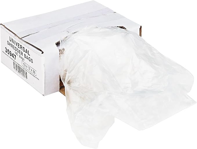 Universal 35947 High-Density Shredder Bags, 16 gal Capacity, 100/Box