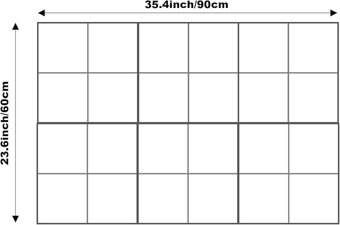 Cork Board 24 x36 Alternative - 6 Pack Felt Wall Tiles with Safe Removable Adhesive Tabs, Cork Boards for Walls Cork Board for Home Office Pin Board Tack Board - Sage