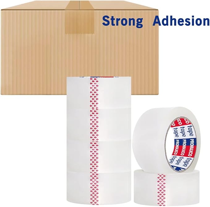 Heavy Duty Packing Tape 12 Rolls, Clear, 2.8 mil, 65 Yards x 1.88 inch, Total 780Y, Ultra Strong, Refill for Packaging and Shipping