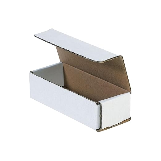 BOX USA Mailer Boxes Medium 14"L x 3"W x 3"H 50-Pack - Corrugated Cardboard Box for Shipping, Moving, Mailing, Packing, Packaging and Storage