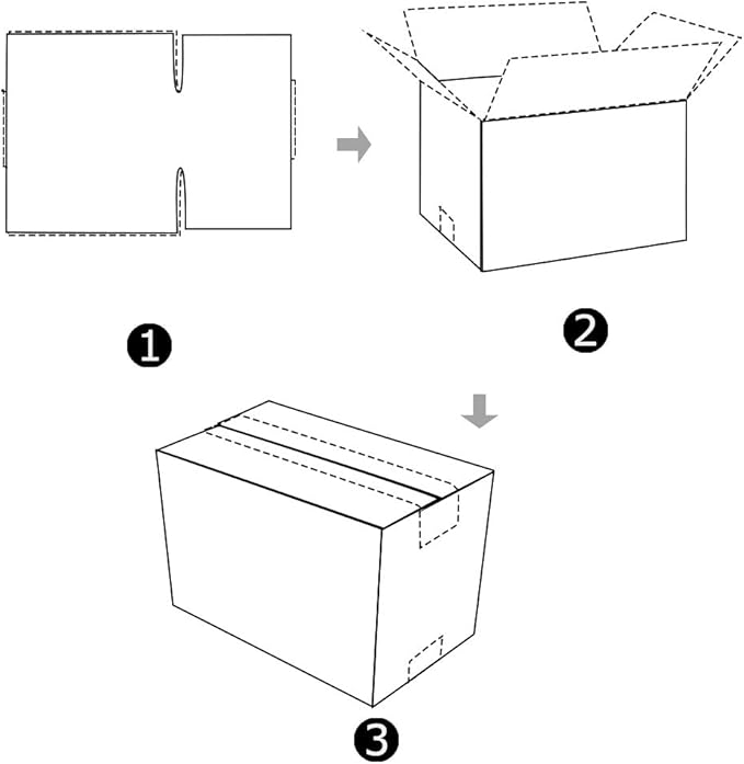 PETAFLOP Shipping Boxes 11x6x6, White Mailer Corrugated Cardboard Box for Small Items Shipping, 25 Pack