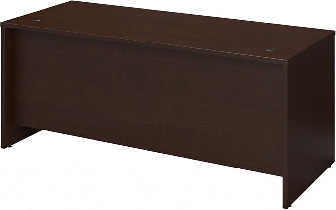 Bush Business Furniture Series C 72W Office Desk in Mocha Cherry, Large Computer Table for Home and Professional Workplace