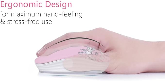 JUHOO Wireless Mouse with Nano Receiver for PC, Laptop, Notebook, Computer, MacBook, Less Noise, Portable Mobile Optical Mice