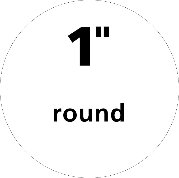 Avery Mailing Seals, 1" Round Labels, White, 600 Printable Mailing Labels (05247)