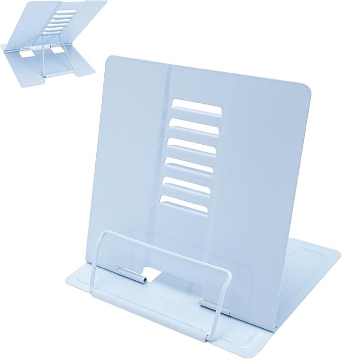 Metal Book Stand Adjustable Book Holder for Reading