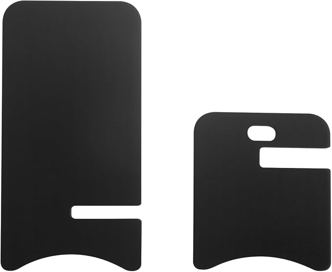 Solid Wood Simple Phone Stand, Desktop Stand,Tablets Tablet Display Stand, Compatible with All Phones (Black Wood)