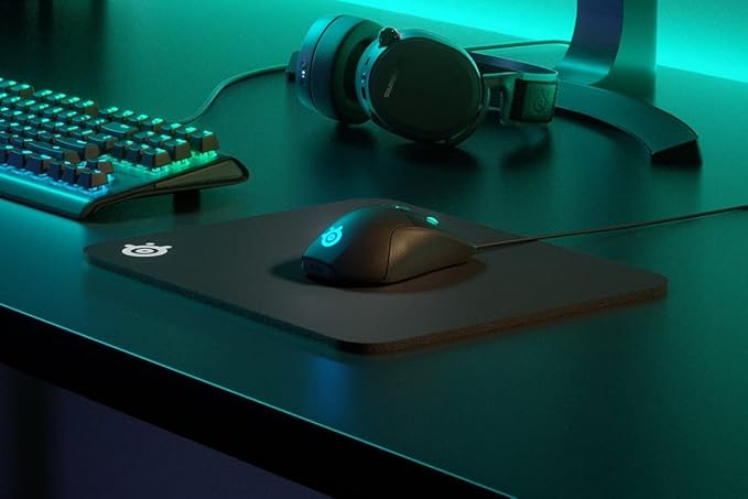 SteelSeries QcK Heavy - Cloth Gaming Mouse Pad - Extra Thick Non-Slip Rubber Pad - Exclusive Microfiber Surface - Size M PC
