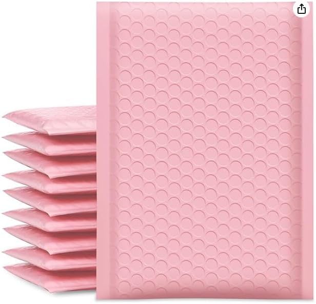 YGM Bubble mailer padded envelopes bubble wrap envelopes for shipping envelopes bubble mailer Waterproof Poly bubble mailers envelope Bulk packaging poly bag (Pink, 10 x 14 (10 Pcs))