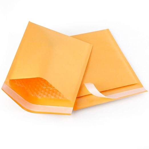 12.5x19 inches Kraft Bubble Mailer Self Seal Bubble Shipping Envelopes 50 Pack Padded Envelopes Mailers Packaging for Small Business #6