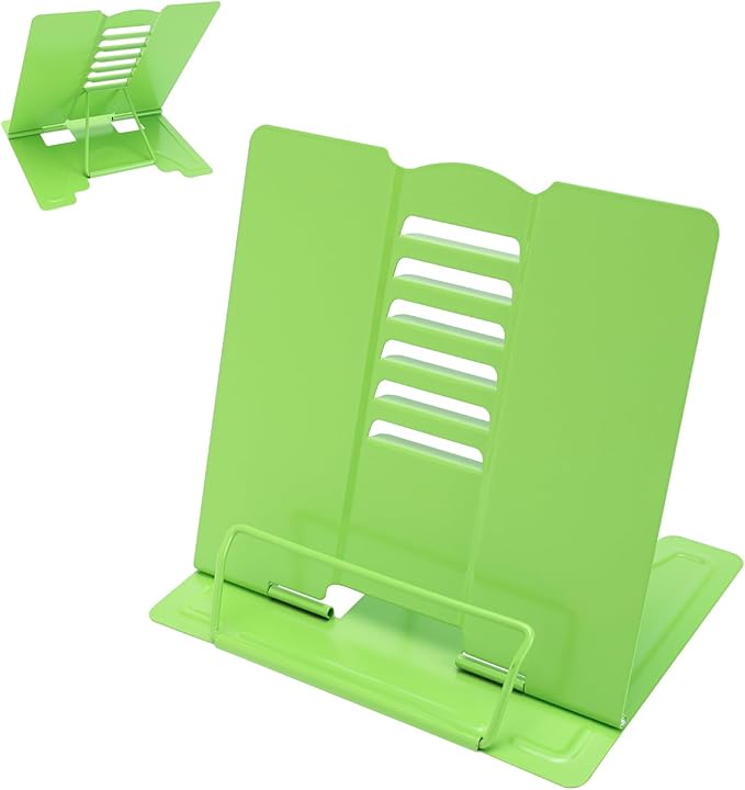 Metal Book Stand Adjustable Book Holder for Reading