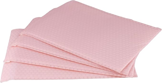 HOZEON 10 x 12 Inch Bubble Mailers 50 Pack - Waterproof Self Seal Padded Envelopes, Light Pink Shipping Bags for Books Clothes, Small Business Packaging