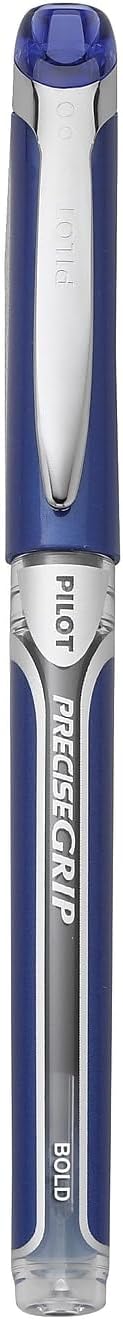 PILOT Precise Grip Rolling Ball Stick Pens, Blue Ink, 1.0mm, 12 Count