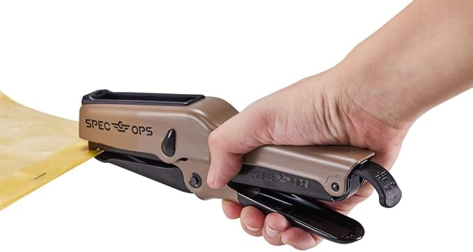 Spec Ops Tools Elite Duty Packaging Plier Stapler, 7/16 Crown, 1/4" - 3/8" Leg Length Staples, 3% Donated to Veterans
