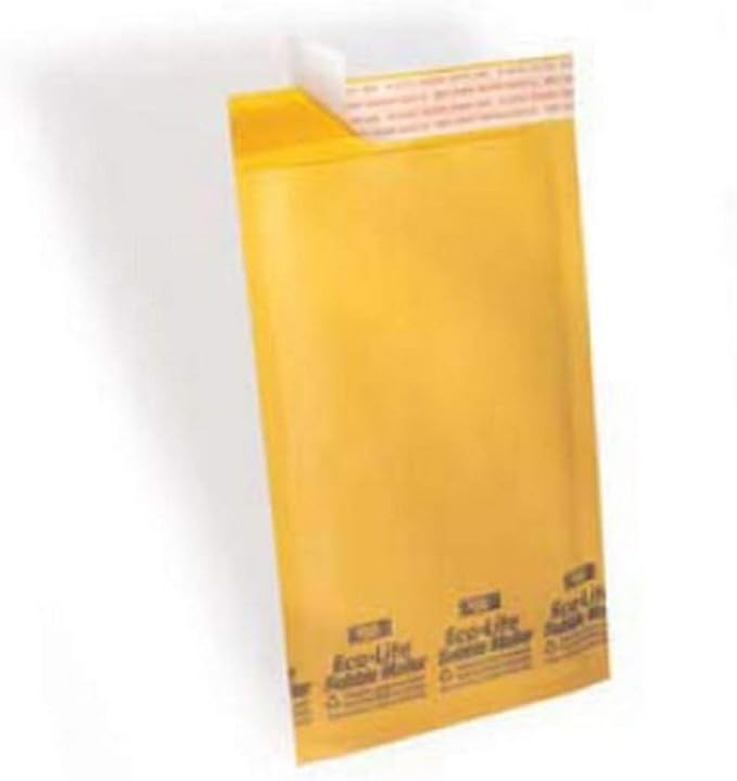 IPG Eco-lite #1 ELSS1 Golden Kraft Self Seal Bubble Mailer, 7.25" x 12" (Case of 100)