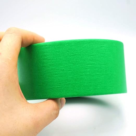 Green Painters Tape 2 inch Wide, Green Masking Tape 2 inch x 55 Yards Paper Tape for Arts DIY Crafts Painting Labeling Decoration School Projects Home Office