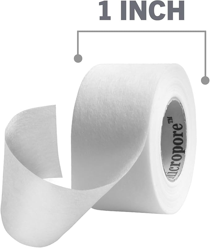 Nexcare Gentle Paper Tape, Medical Paper Tape, Secures Dressings and Lifts Away Gently, 1 in x 10 Yards, 3-Pack (6 Rolls)