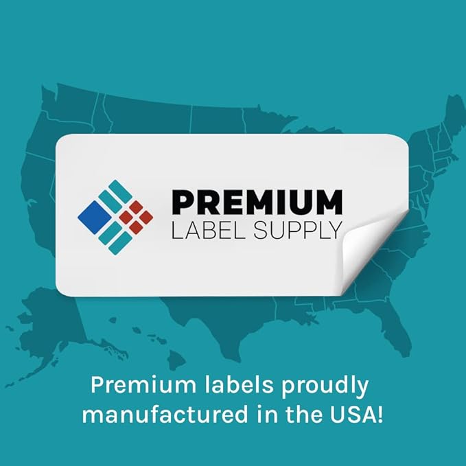 Premium Label Supply Bright Neon Color Fluorescent Stickers - 2" x 4" Labels - (Yellow Fluorescent, 5000 Labels)