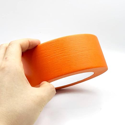 Orange Masking Tape 2 inch x 55 Yards, Orange Painters Tape 2 inch Wide Paper Tape for Arts DIY Crafts Painting Labeling Decoration School Projects Home Office
